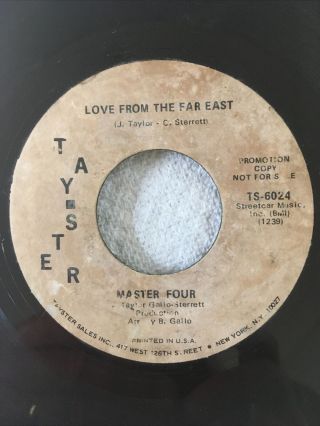 Master Four Love From The Far East 45 Rpm