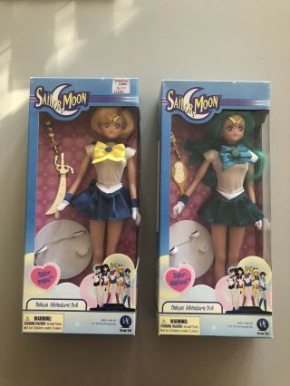 Sailor Uranus Sailor Neptune Irwin 11.  5” Doll Dolls Complete Sailor Moon