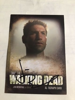 Jon Bernthal As Shane Walsh The Walking Dead Season 2 Autograph Card Auto A2