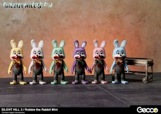 Gecco Silent Hill 3: Robbie The Rabbit Mini (all 6) & Stretcher Set [pre - Order]