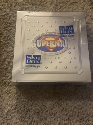 1994 Skybox Superman Man Of Steel Platinum Series Factory Box.  (9 Boxes)