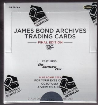 James Bond Archives Final Edition Trading Card Box And An Album Two Items