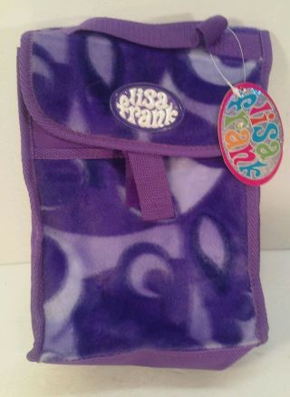 Lisa Frank Purple Plush Insulated Lunch Bag With Tags