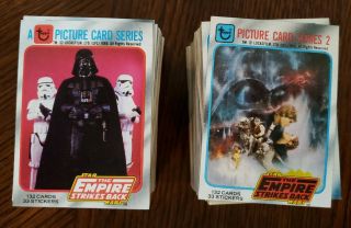 1980 Topps Star Wars Empire Strikes Back Series 1 & 2 Complete 264 Card Set Ex