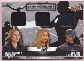 Scarlett Johansson Emily Vancamp Chris Evans Ud Captain America Civil War Relic