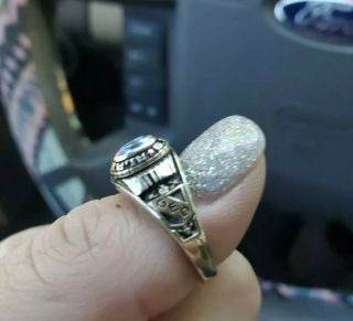 Balfour 10k White Gold Class Ring Ladies Size 8 2004 Weighs 4.  66 Grams