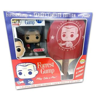 Funko Pop Forrest Gump Target Exclusive Box With Ping Pong Paddle And Blue Shirt