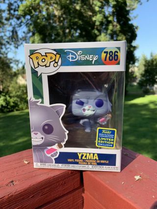 Funko Pop Yzma Cat Box Lunch Exclusive 2020 Sdcc Shared Sticker Authentic