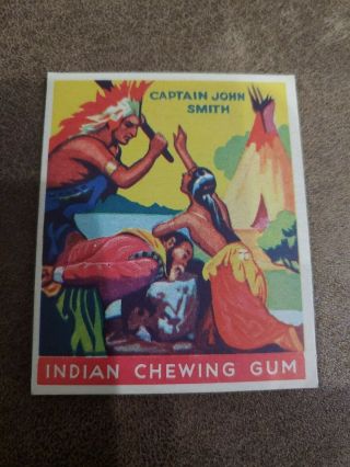 1933 Goudey Indian Gum Captain John Smith 70 Exmt
