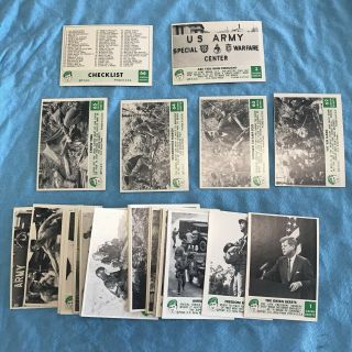 1966 Philadelphia Green Berets Complete 66 Card Set Jfk John F.  Kennedy