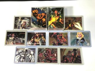 1994 Marvel Flair Annual Trading Cards Complete Base Set,  Nm/m,  9 Chase Cards