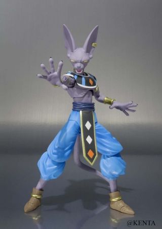 Bandai S.  H.  Figuarts Dragon Ball Beerus Action Figure From Japan F/s