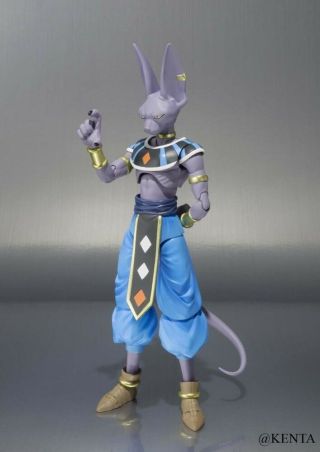 Bandai S.  H.  Figuarts Dragon Ball Beerus Action Figure From Japan F/S 2