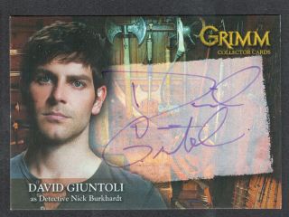 Grimm Season 1 (breygent/2013) Autograph Card Dgac - 1 David Giuntoli As Nick