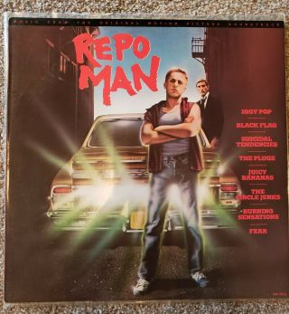 Repo Man Soundtrack 1984 Vinyl Lp Iggy Pop,  Black Flag,  Circle Jerks