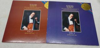 Set Of 2 Yo - Yo Ma / Bach Unaccompanied Cello Suites Vol.  2 - 3 2lp Cbs 39508/509