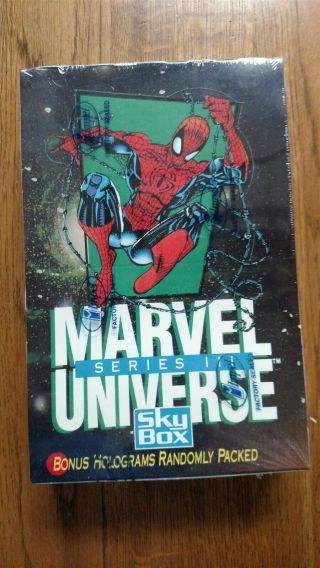 1992 Impel/skybox Marvel Universe Series Trading Card Factory Box