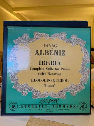 Albeniz Iberia - Suite For Piano - Querol London Ducretet Thomson Exc/cover Vg,