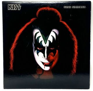 Kiss Lp Record Vinyl " Gene Simmons " With Poster And Order Form