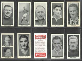 D.  C.  Thomson 1958 (football/soccer) Full 64 Card Set " World Cup Footballers "