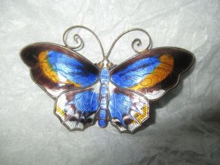 David Andersen Norway Sterling Butterfly Pin