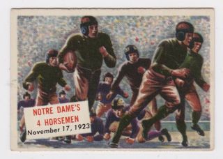 Topps 1954 Scoop Card 110 Notre Dame 