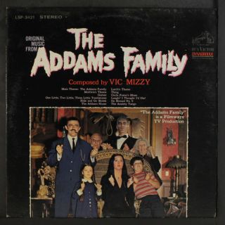 Tv Cast: Music From The Addams Family Lp (minor Cw)