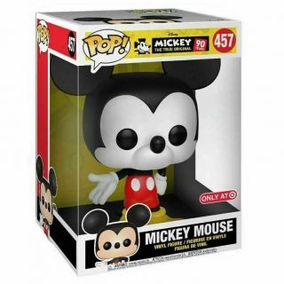 Funko Pop Disney Mickey Mouse 10 " Inch 457 Color 90 Years Target Exclusive