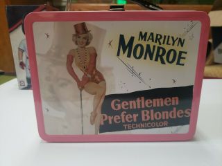 Marilyn Monroe Gentleman Prefer Blondes,  Metal Lunchbox With Thermos,