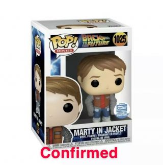 Funko Pop Marty In Jacket Back To The Future Funko Shop Exc 1025 Pop Movies