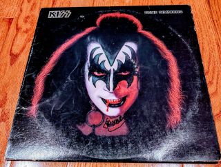 Kiss Gene Simmons 1978 Solo Lp W/ Poster Vinyl Album And Mail In Order Form