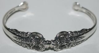 Vtg WALLACE Sterling Silver Grande Baroque Cuff Bracelet & Necklace Drop Pendant 3