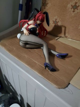 Bunny Figure Laying Down With Red Hair