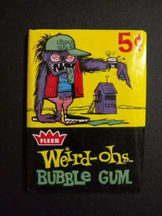 1965 Fleer Weird - Ohs Wax Pack,  8 Others