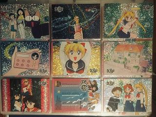 Sailor Moon - Nm Prismatic Trading Cards - 1997 - Complete Set (72 Cards)