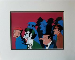 Batman And Robin Penguin & Joker Thugs 1966 Tv Series Hand Painted Animation Cel