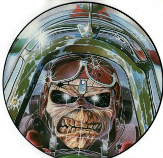Iron Maiden " Aces High " 1984 Uk Emi 12 " Three Track Picture Disc Ep W/ Sleeve
