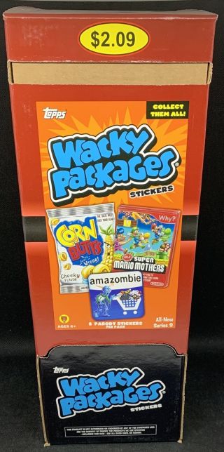 2012 Topps Wacky Packages Series 9 Retail Gravity Feed Box - 48 Packs