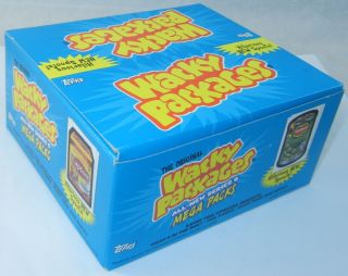 Topps Wacky Packages Series 6 Sticker Trading Cards Box Of 24 Packs Nos