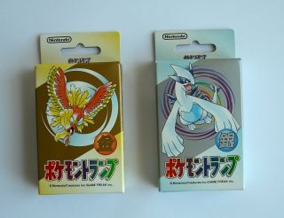 Vintage 1999 Pokemon Playing Cards Gold And Silver Set Ho - Oh Lugia