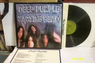 Deep Purple Lp " Machine Head " Warner Bros.  W Poster Insert Nm/nm