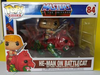 He - Man On Battle Cat Pop Vinyl Ride 2020 Funko Masters Of The Universe Motu