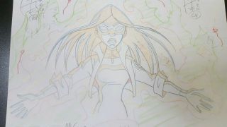Hellboy Animated Movie Production Drawing Liz Signed Mike Mignola