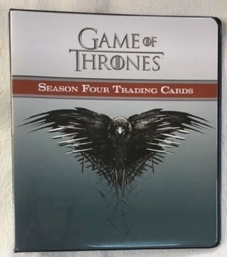 Game Of Thrones Season 4 Official Rittenhouse Binder And P3 Promo Card