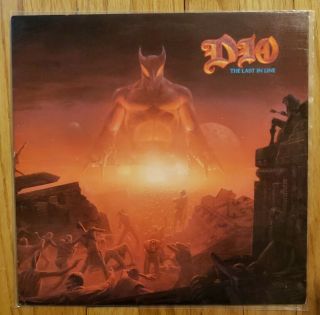 Dio - Last In Line Vinyl Lp 1984 Original1st Press Ronnie James Sterling Nm -