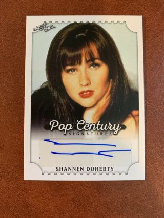 Shannen Doherty Pop Century Auto Autograph Signed Card 90210 Charmed