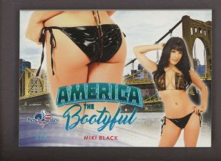 2017 Benchwarmer Ice Blue Foil America The Bootyful Miki Black 1/1