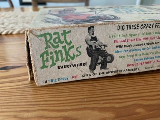 Revell Ed Roth Brother Rat Fink Vintage 1964 Model Kit Contents. 2