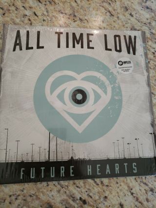 Future Hearts [lp] By All Time Low Limited White/blue Split (hopeless Records)