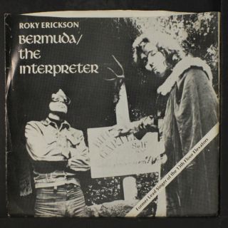 Roky Erickson: Bermuda / The Interpreter 45 (ps & Insert,  Autograph On Back Cov